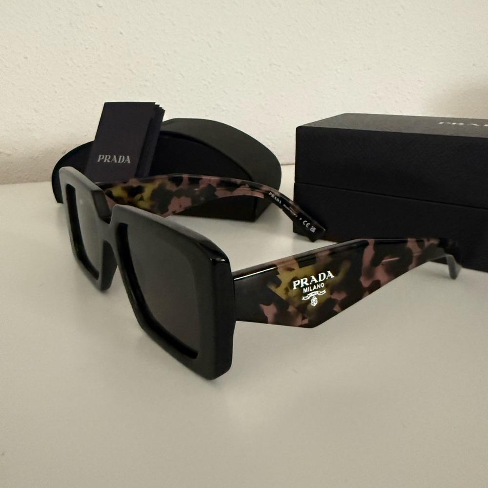 Prada Pink Tortouise Sunglasses - Picture 3 of 8